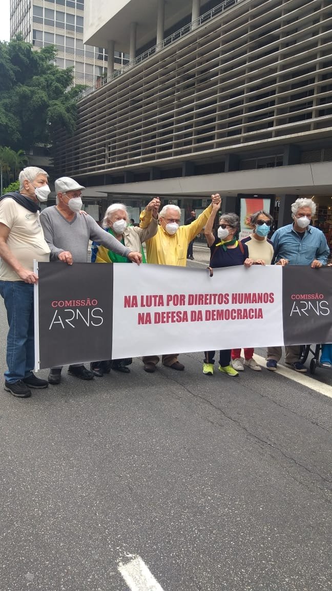 Comissão Arns em manifestação na Av. Paulista - 2021